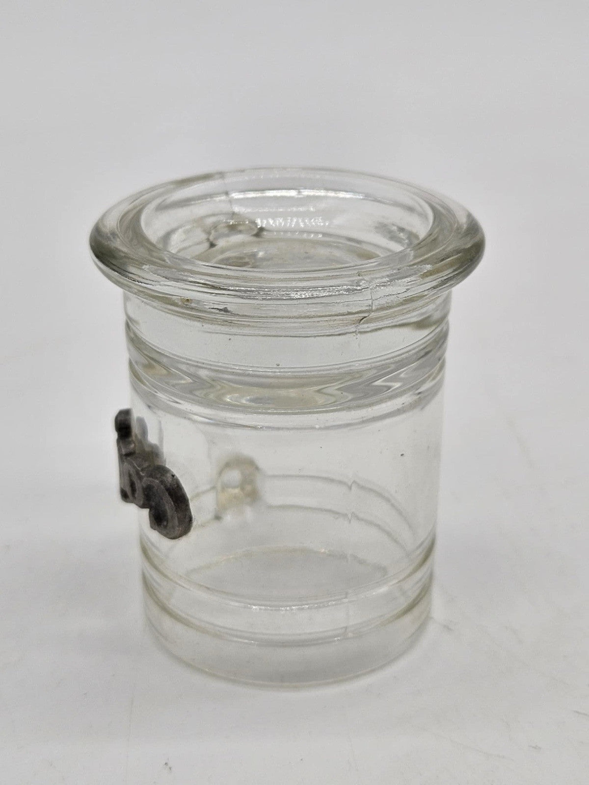 Vintage Souvenir Clear Glass Shot Glass w/ Pewter “Cody”