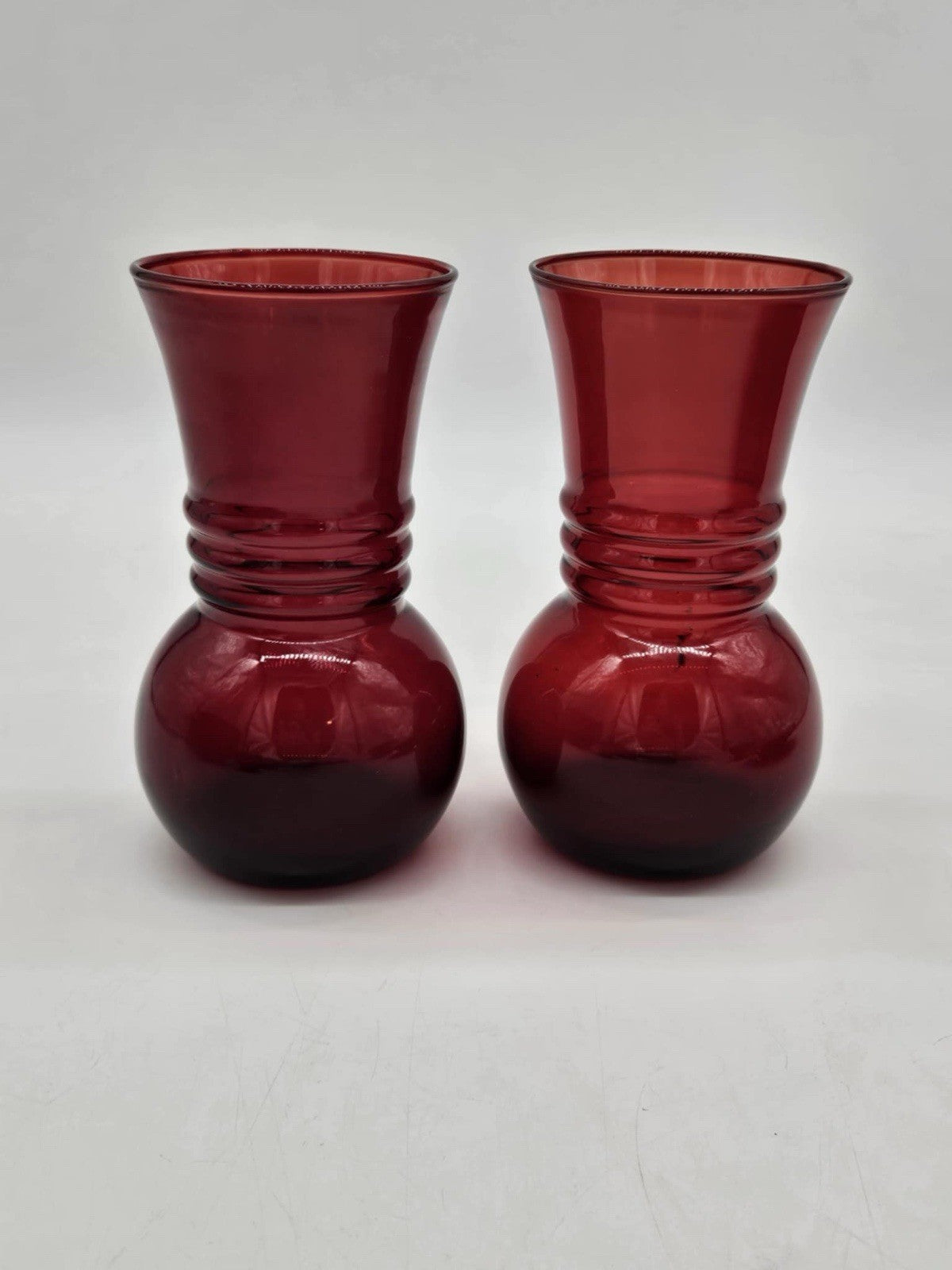 Set of 9 VTG Anchor Hocking "Royal Ruby" Red Glass Uniqe Dishware Decor Pieces