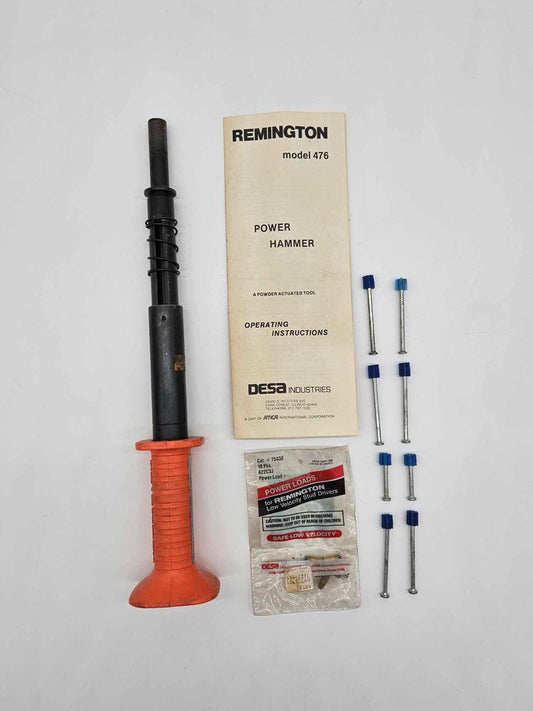 Vintage Remington Power Hammer Model 476 Powder Actuated Nail Hammer