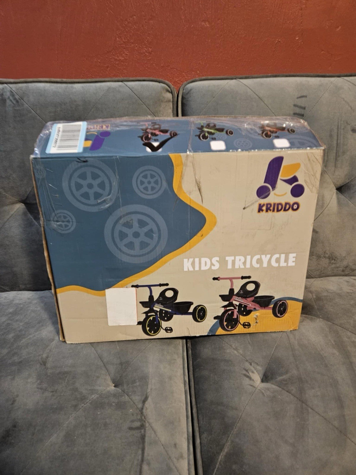 Kriddo Kids Tricycle TC003 Blue For Ages 2-4 Years