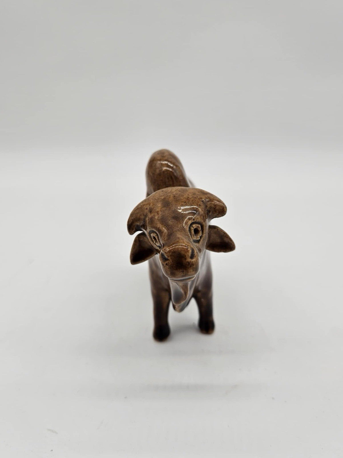 Vintage Chinese Pottery Bull Figure