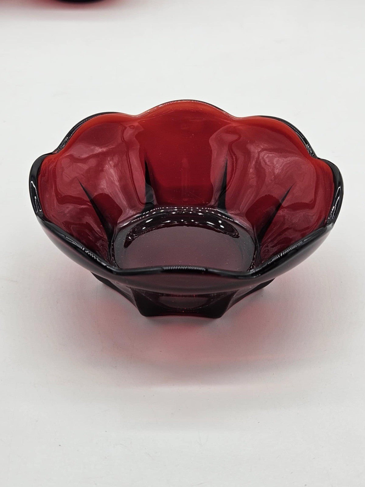 Lot of 23 Vintage Anchor Hocking Ruby Red Glass Plates, Bowls, Cups, Vase & More