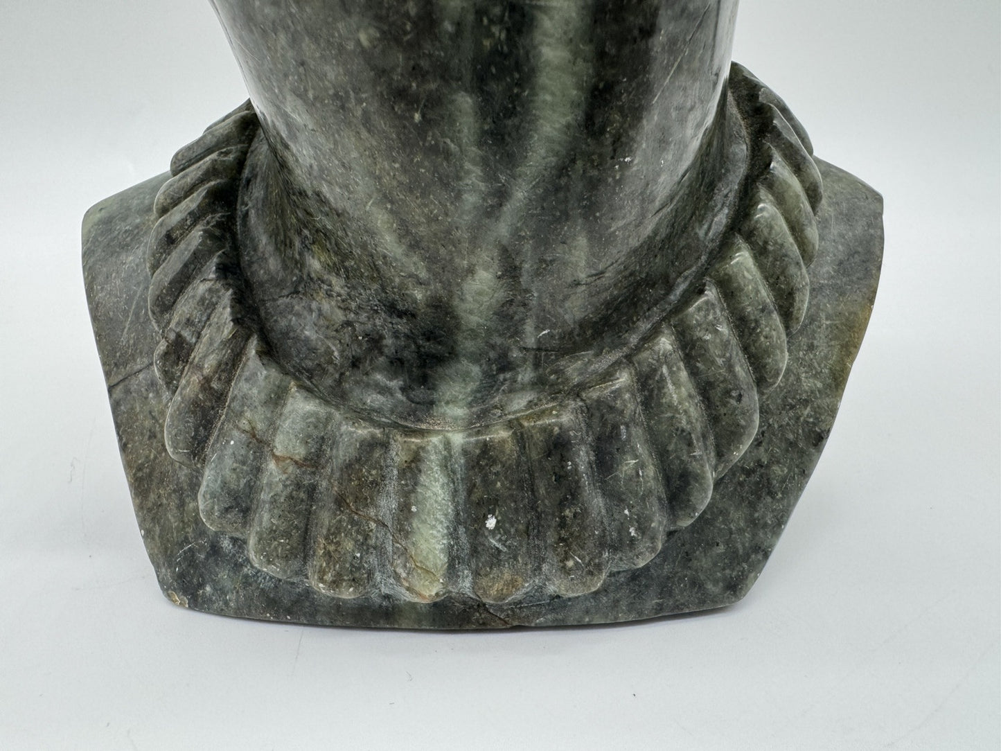 RARE African Nyanga Tribe Verdite Solid Stone Sculpture Hand Carved ~ SIGNED