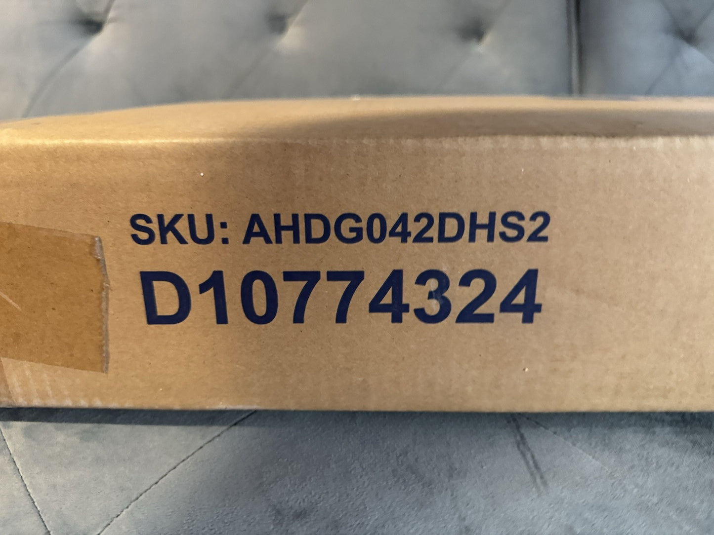 Devaise AHDG041 Fabric 3 Drawer File Cabinet / DHS  Rustic Brown