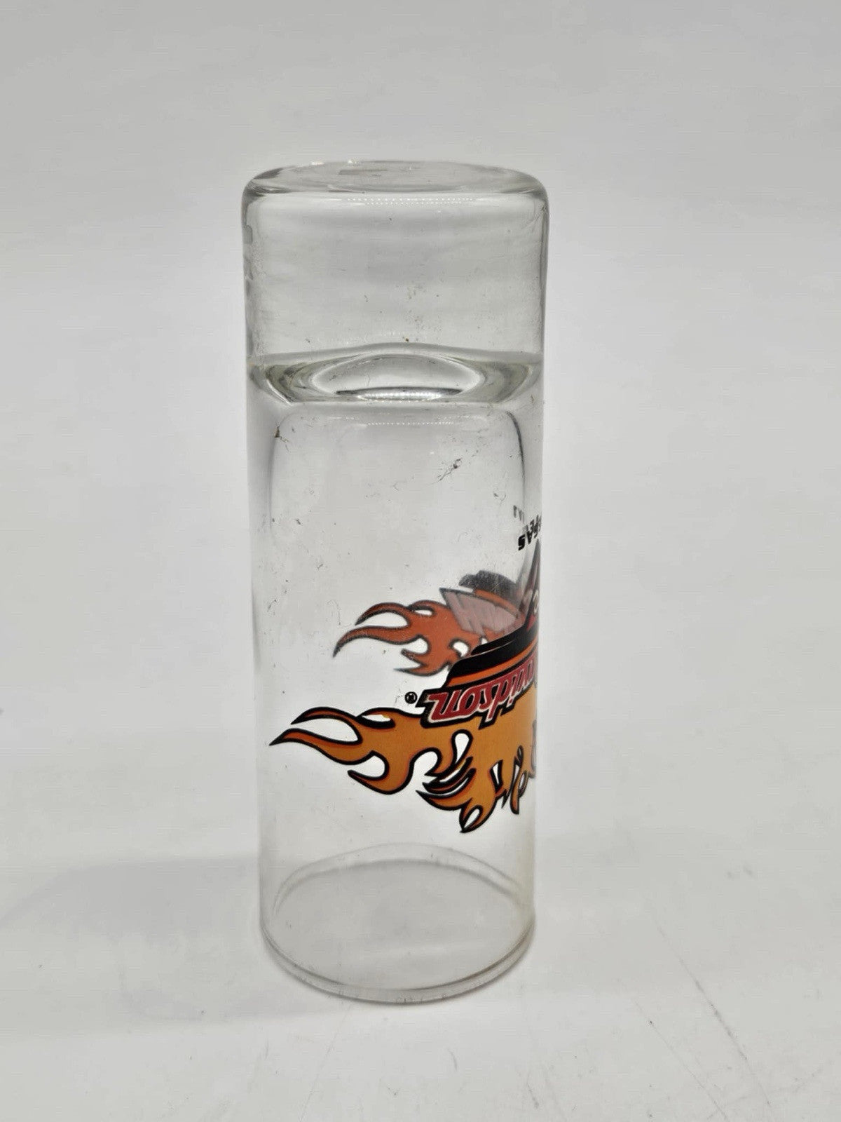 Harley Davidson Cafe Las Vegas Shot Glass Shooter 2 oz Flames