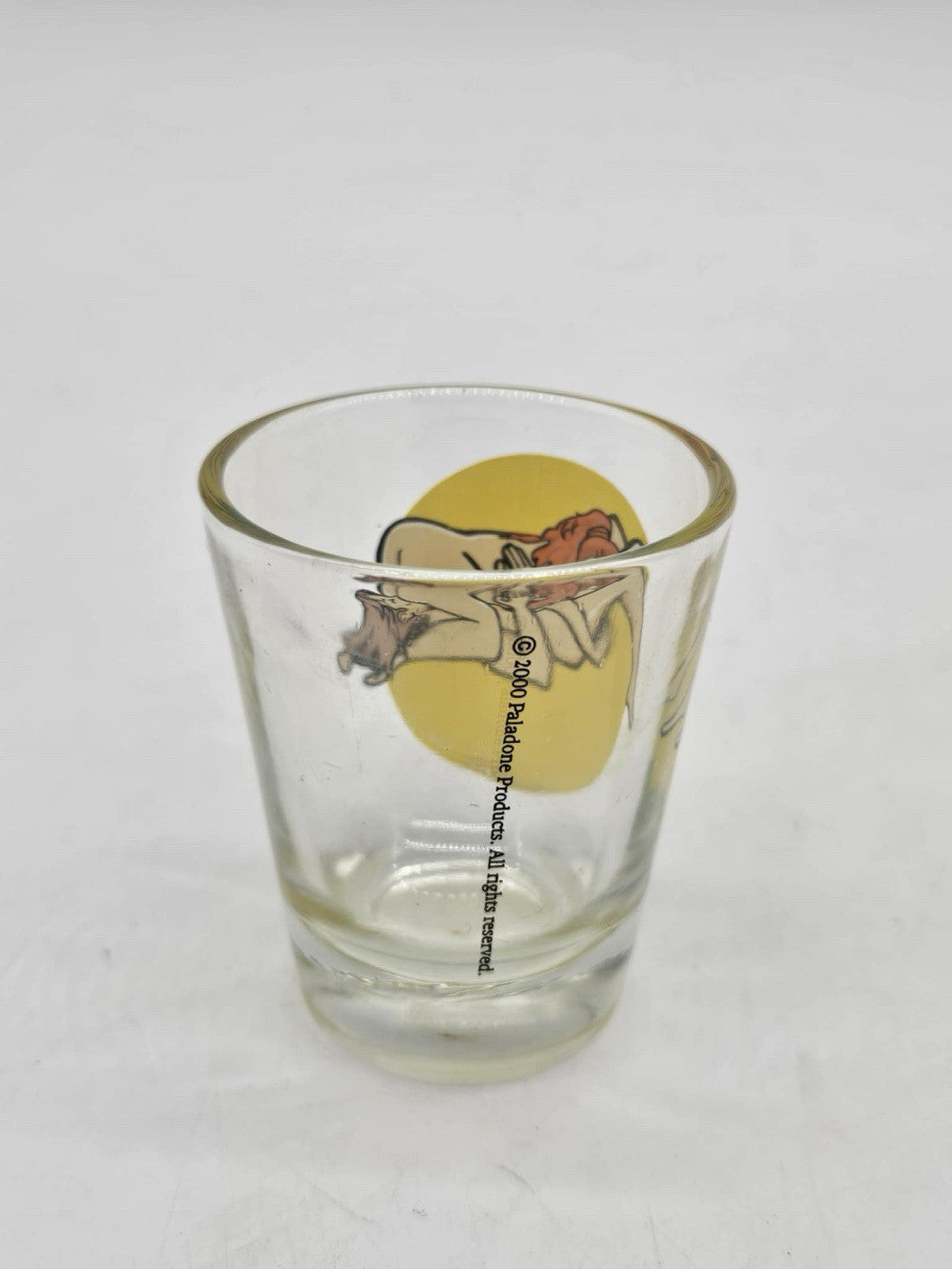 Vintage Lesbians 69ing Dirty Shot Glass ~ RARE ~ 2000 Paladone Products