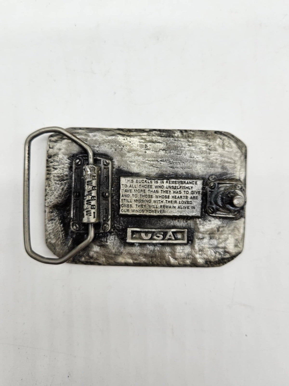 POW MIA You Are Not Forgotten Belt Buckle