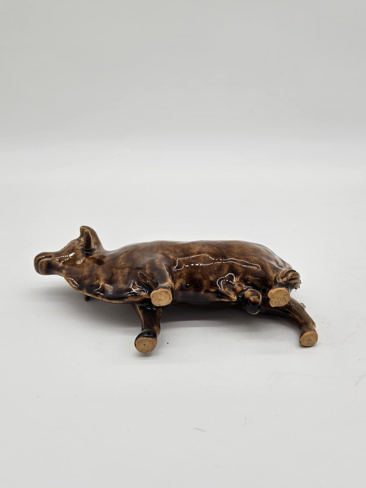 Vintage Chinese Pottery Bull Figure