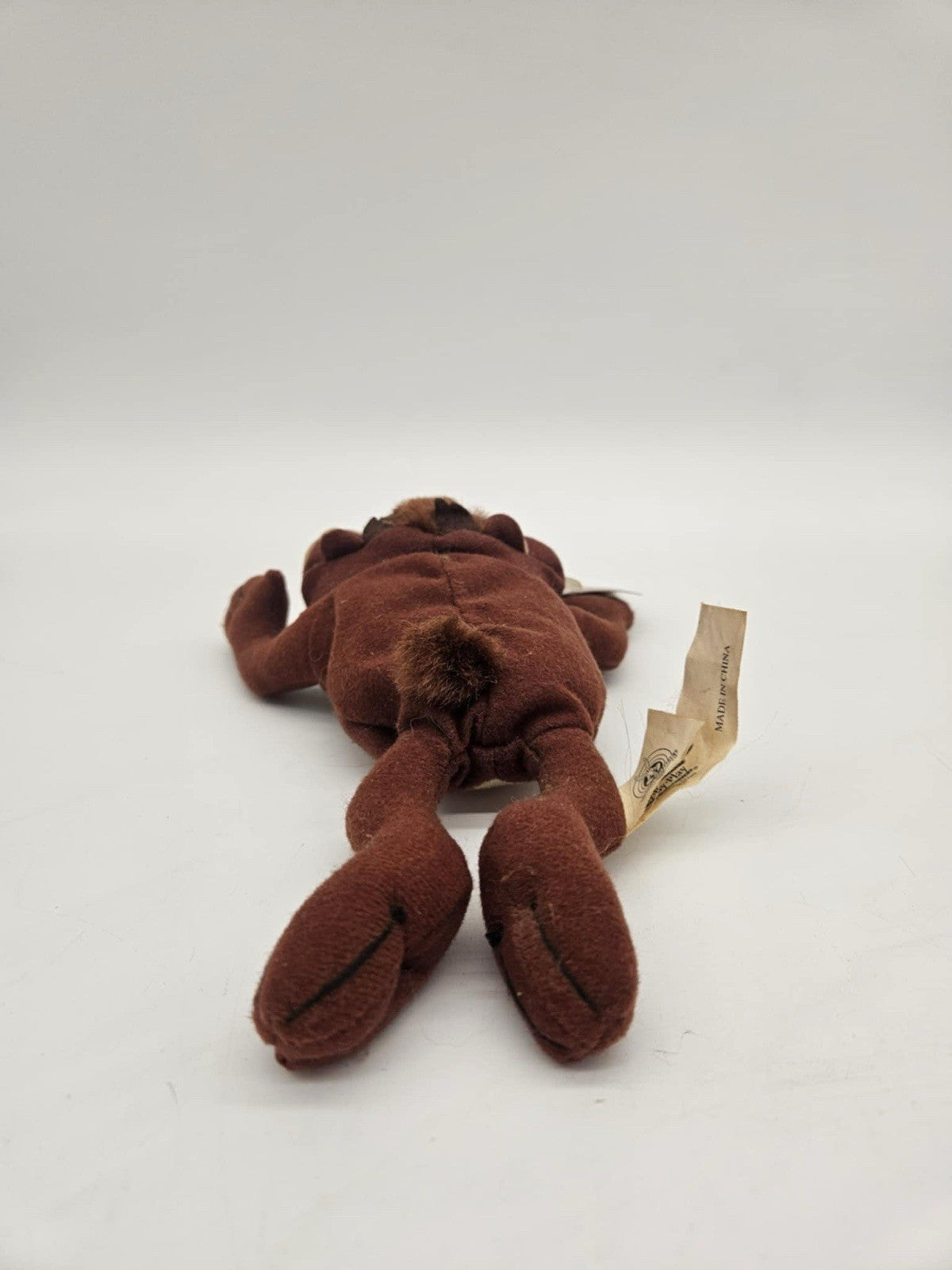 Vintage 1997 Looney Tunes Taz Tasmanian Devil Plush Beanbag Stuffed Animal Toy