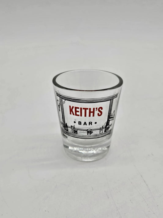 Vintage Barware Shot Glass " Keith’s Bar"