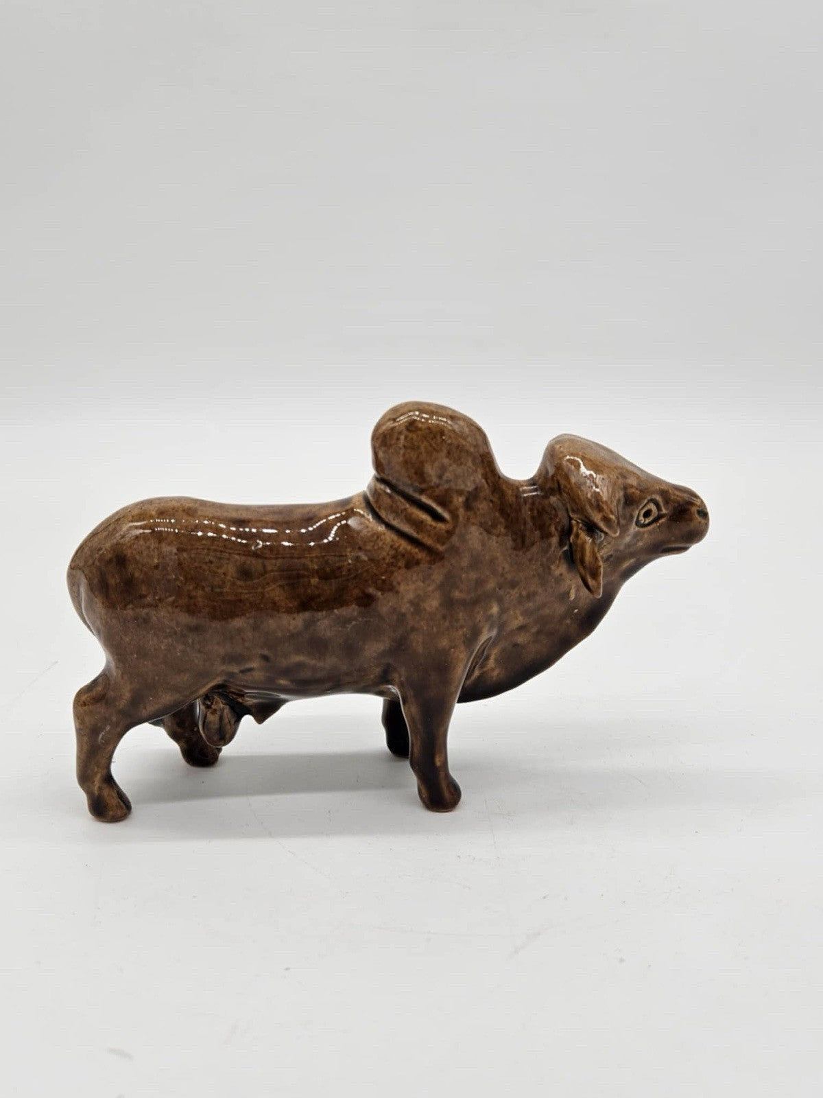 Vintage Chinese Pottery Bull Figure