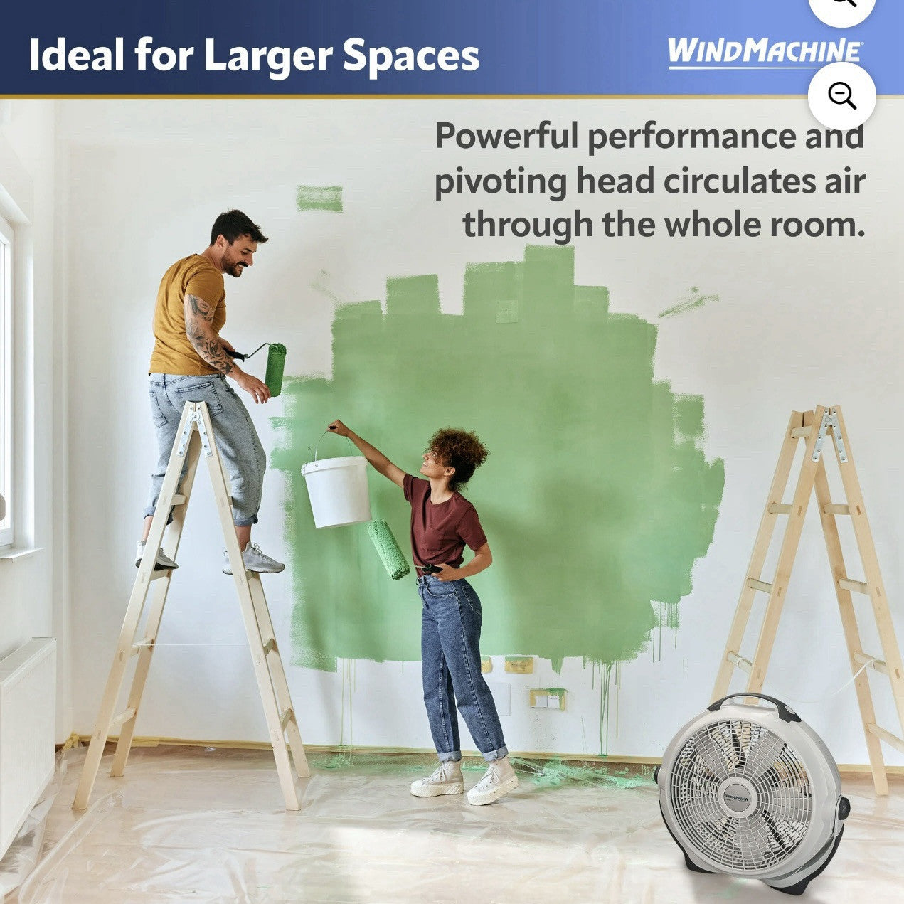 Lasko A20301 20" Air Circulator Wind Machine - Gray