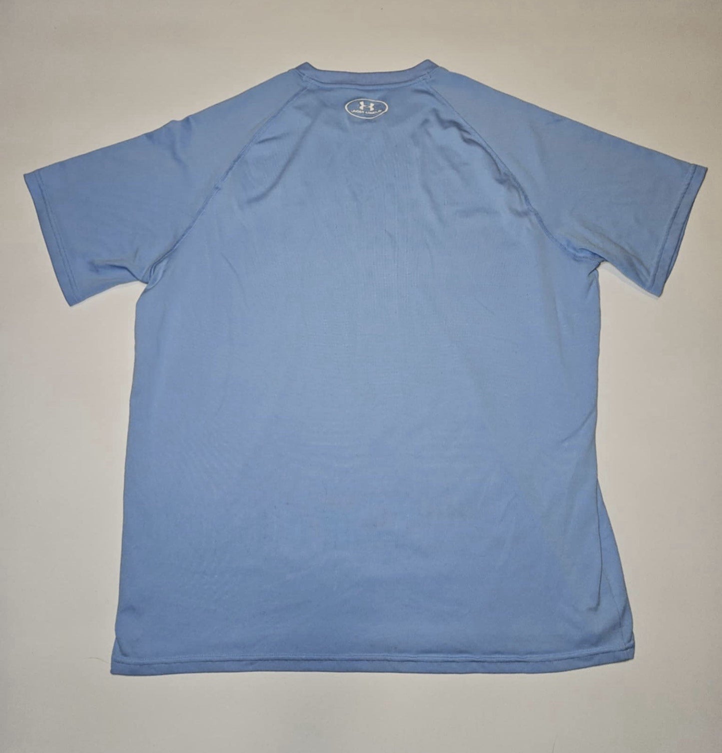 Under Armour Shirt Mens M Blue Heatgear Loose Short Sleeve Workout Polyester