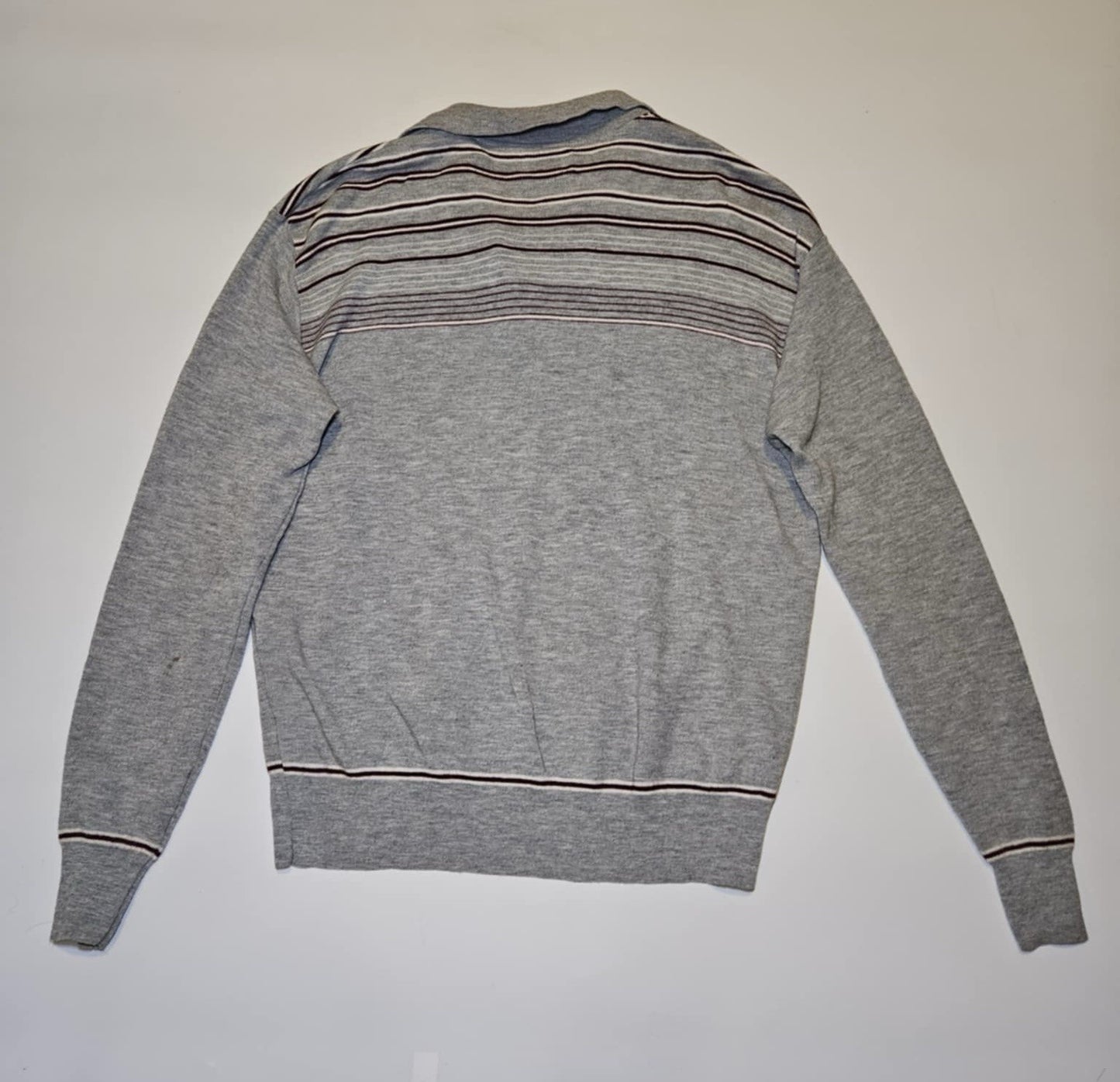 Vintage SportsWear Polo Long Sleeve Shirt Mens XL Striped 70s Disco