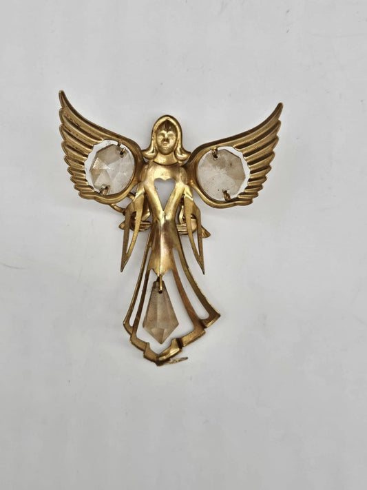 Austrian Crystal Mascot Intl. 24K Gold Plated ANGEL DOVES Sun Catchers 1996