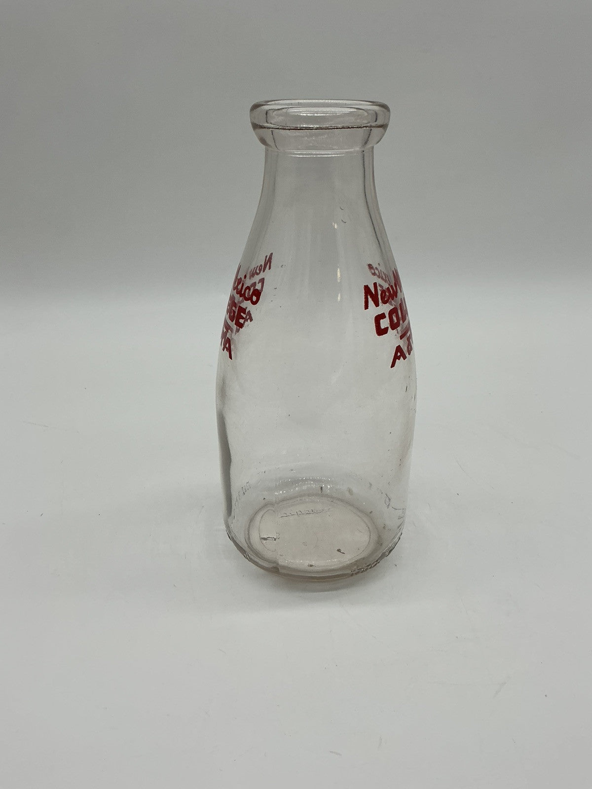 Vintage Half Milk Bottle￼ New Mexico College A & MA ￼ ￼ Las Cruces ￼1950