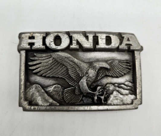 RARE Vtg Honda Motorcycle Eagle Brass Belt Buckle ~ Brookfield Collectors Guild