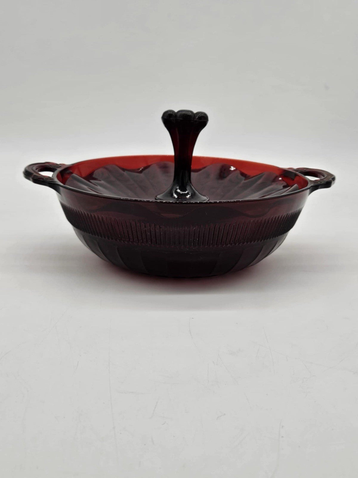 Set of 9 VTG Anchor Hocking "Royal Ruby" Red Glass Uniqe Dishware Decor Pieces