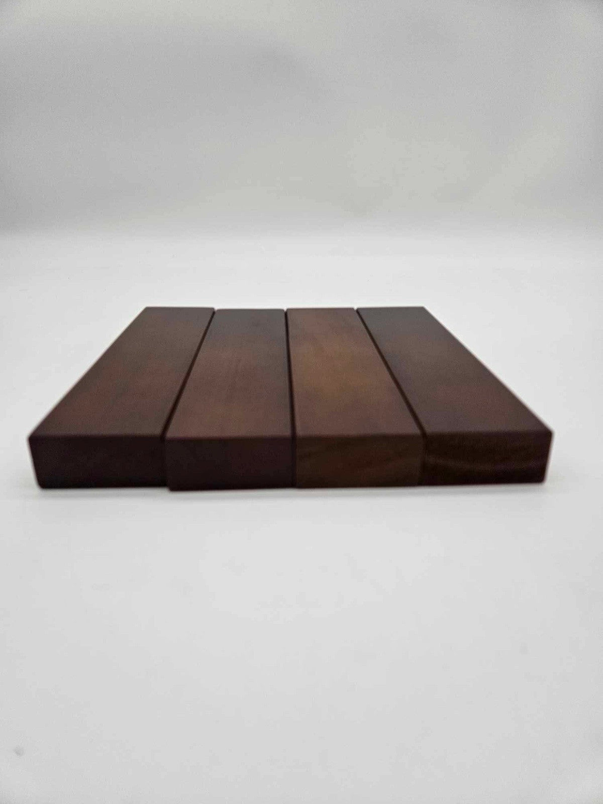 Set of 4 Walnut Beer Taps - With Optional Chalk Finish - Flat Top