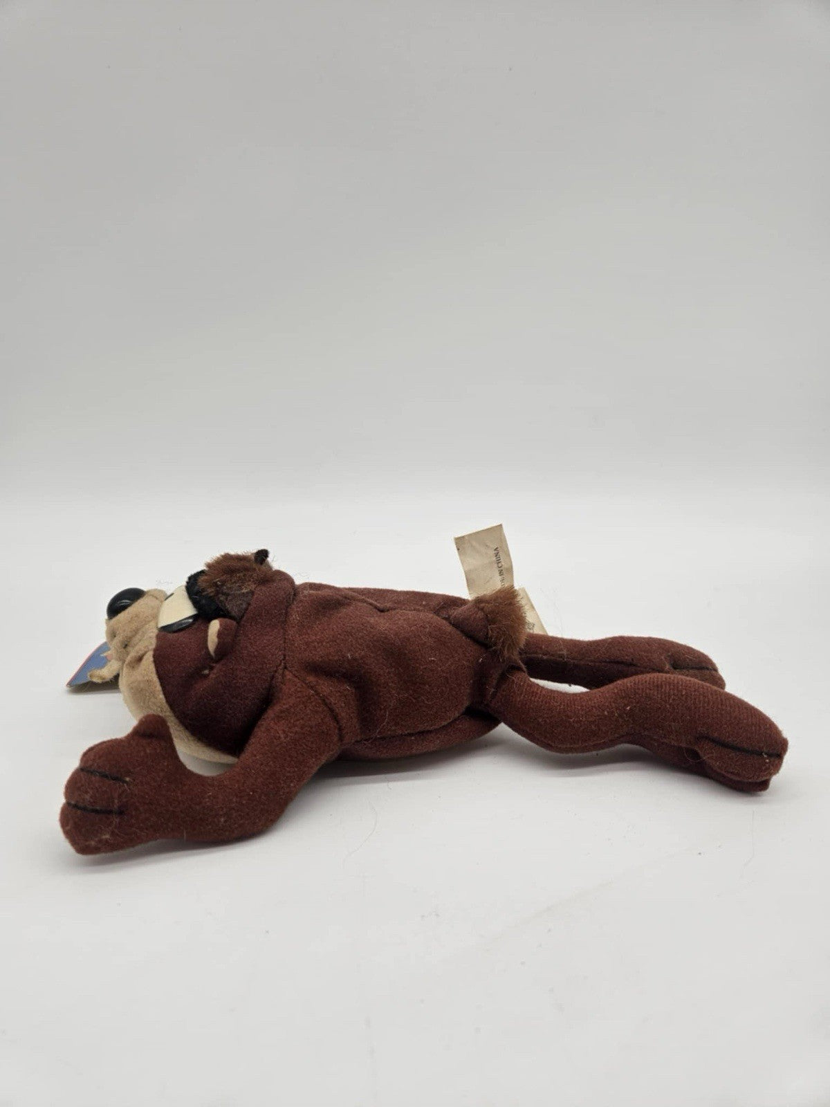 Vintage 1997 Looney Tunes Taz Tasmanian Devil Plush Beanbag Stuffed Animal Toy