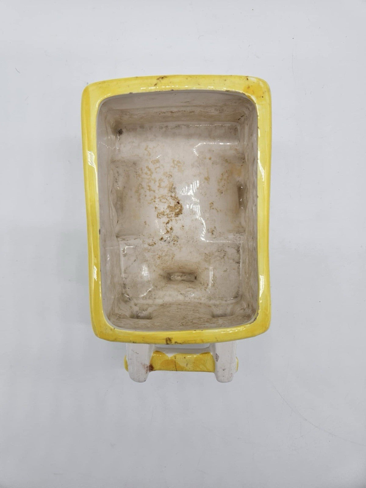 Vintage Ceramic Donkey Cart Cactus & Flower Planter Hand Painted & Glazed