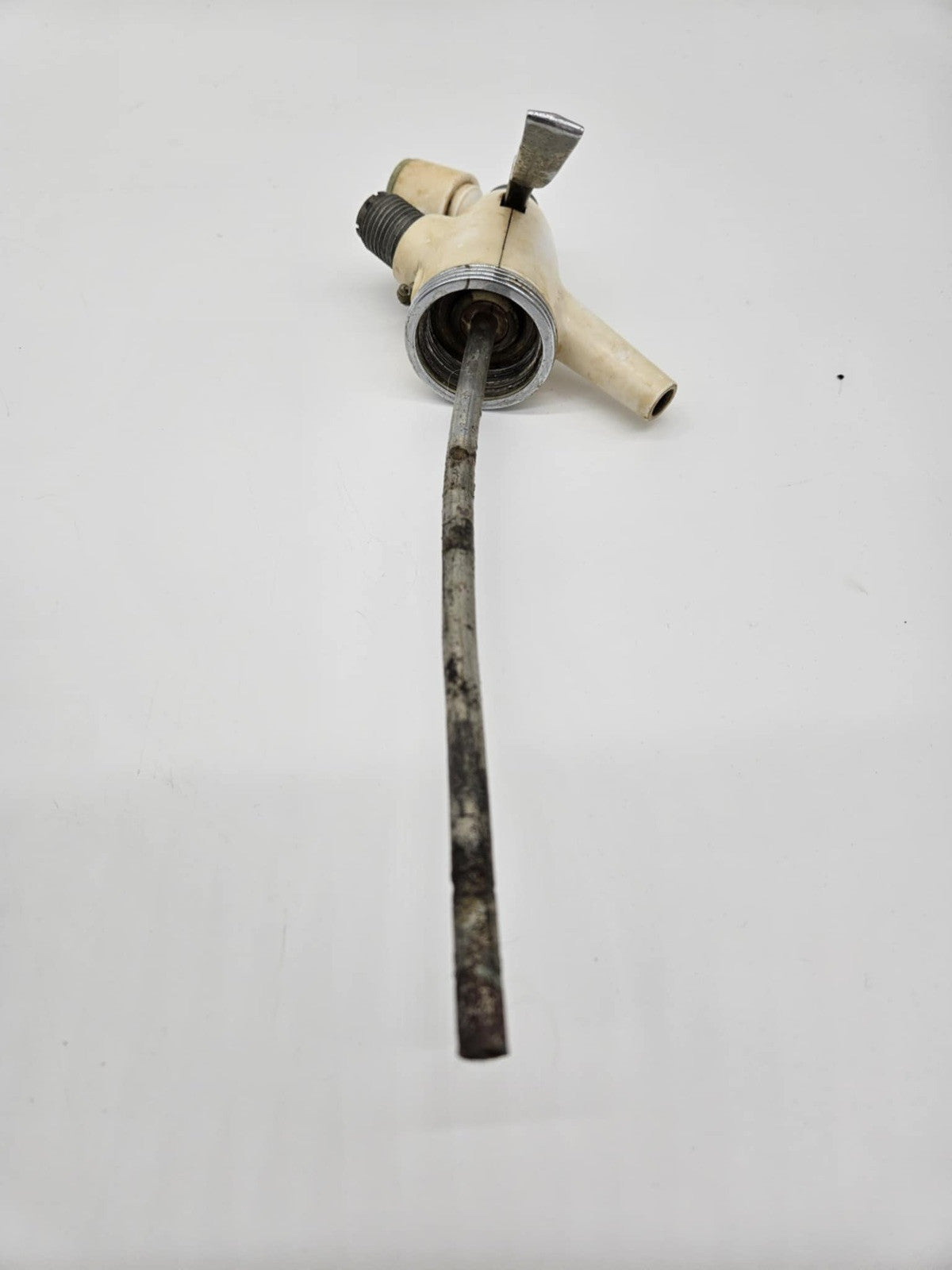 Vintage 1950s Sparklets Soda Syphon Seltzer Bottle Bar Art Deco Dark Blue Enamel