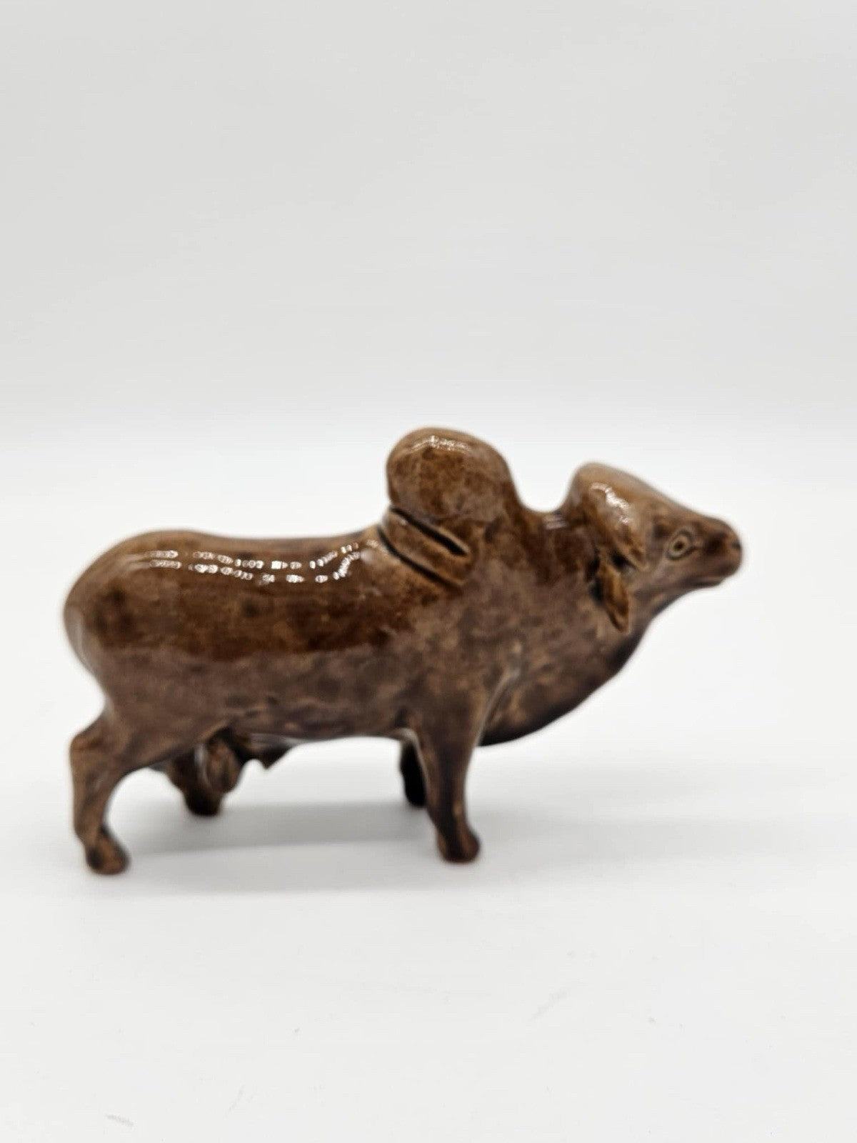 Vintage Chinese Pottery Bull Figure