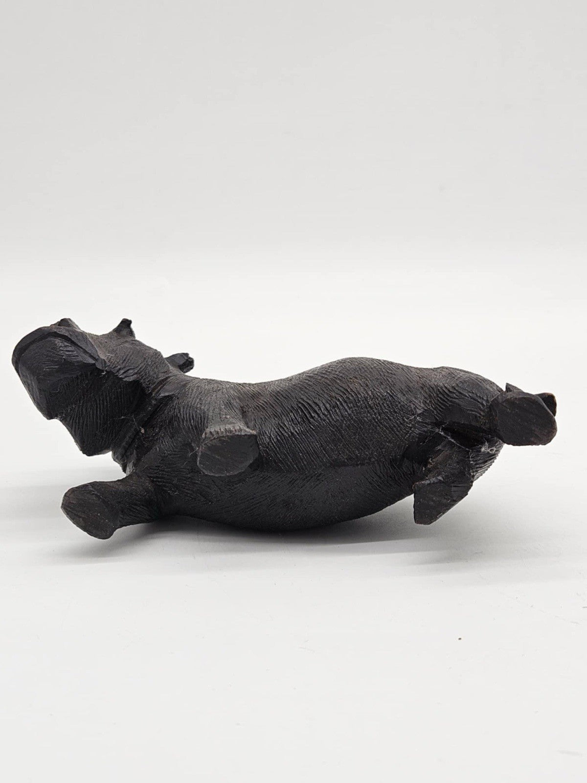 Pair African Hand carved Animals ~ Warthog & Hippo