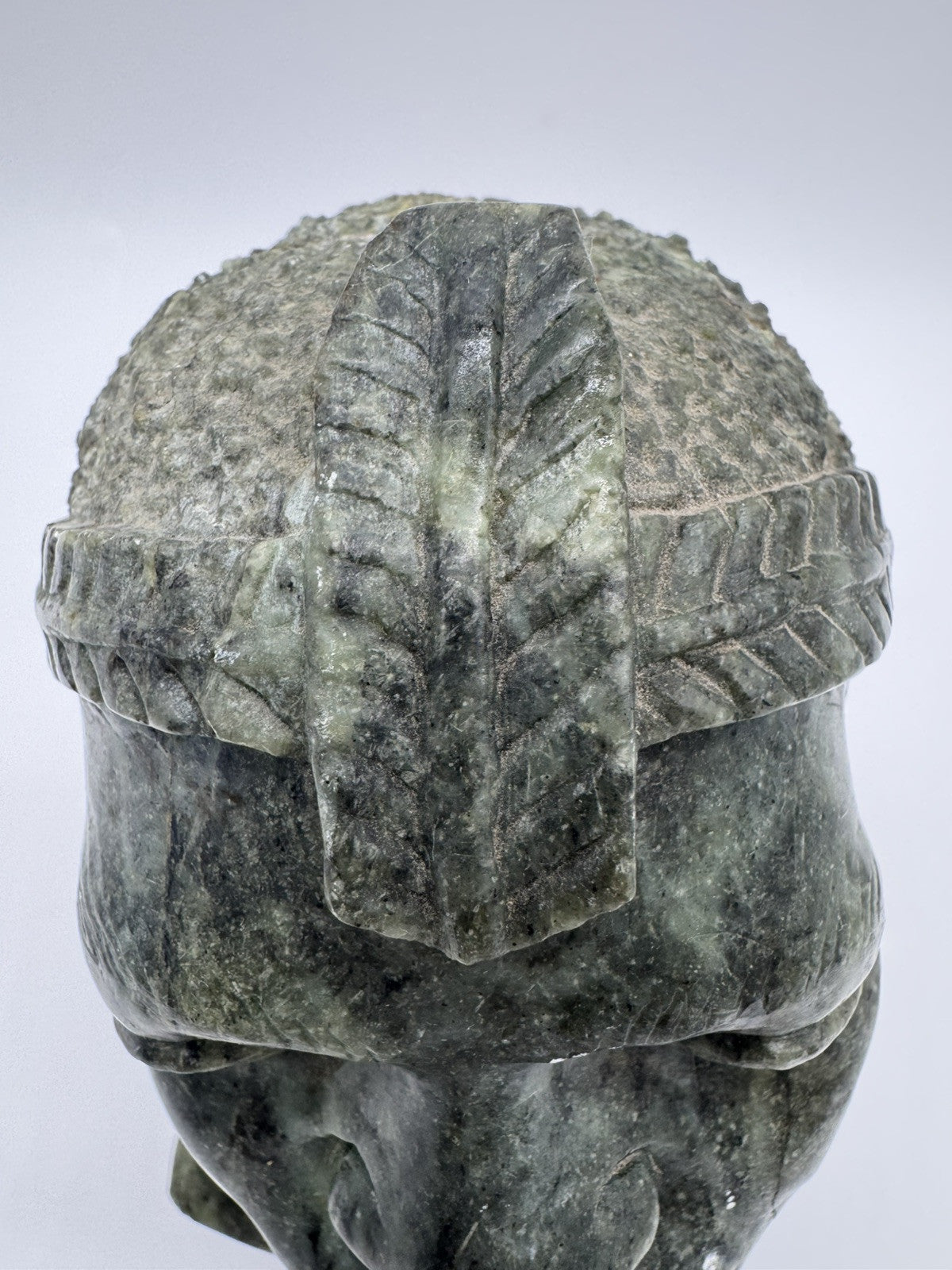 RARE African Nyanga Tribe Verdite Solid Stone Sculpture Hand Carved ~ SIGNED