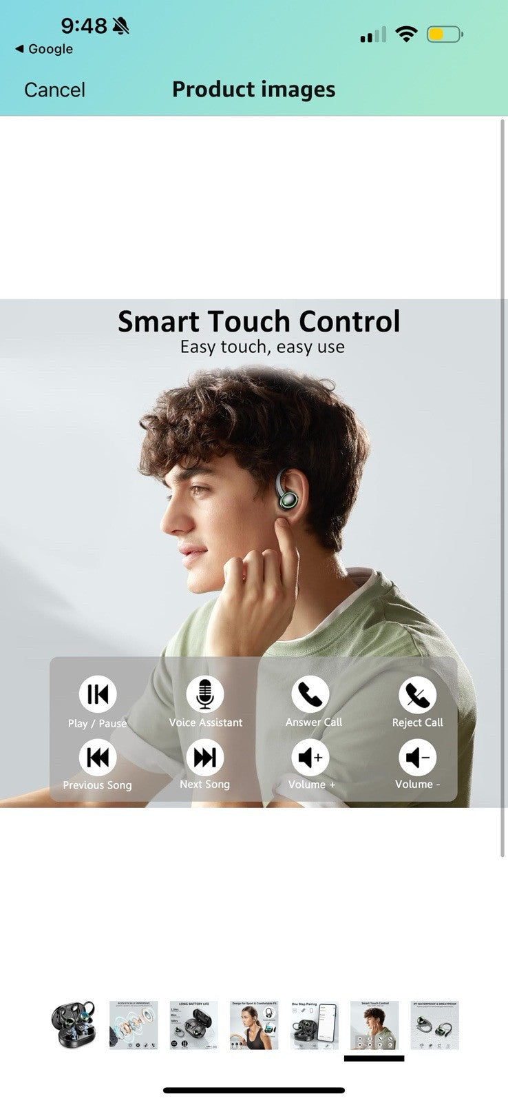 Wireless Earbuds, AOTONOK C16, Noise Cancelling, Bluetooth Earphones