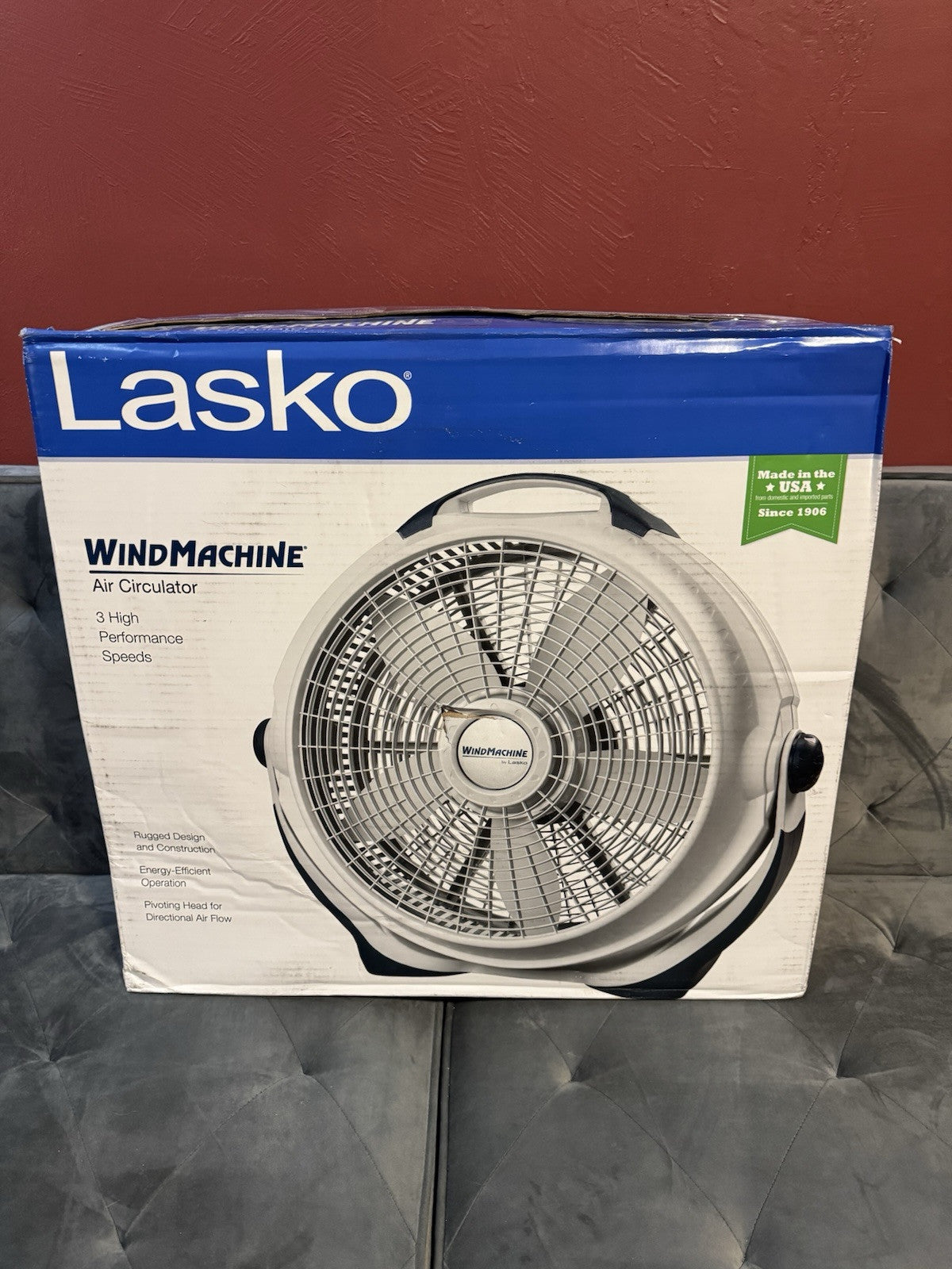 Lasko A20301 20" Air Circulator Wind Machine - Gray