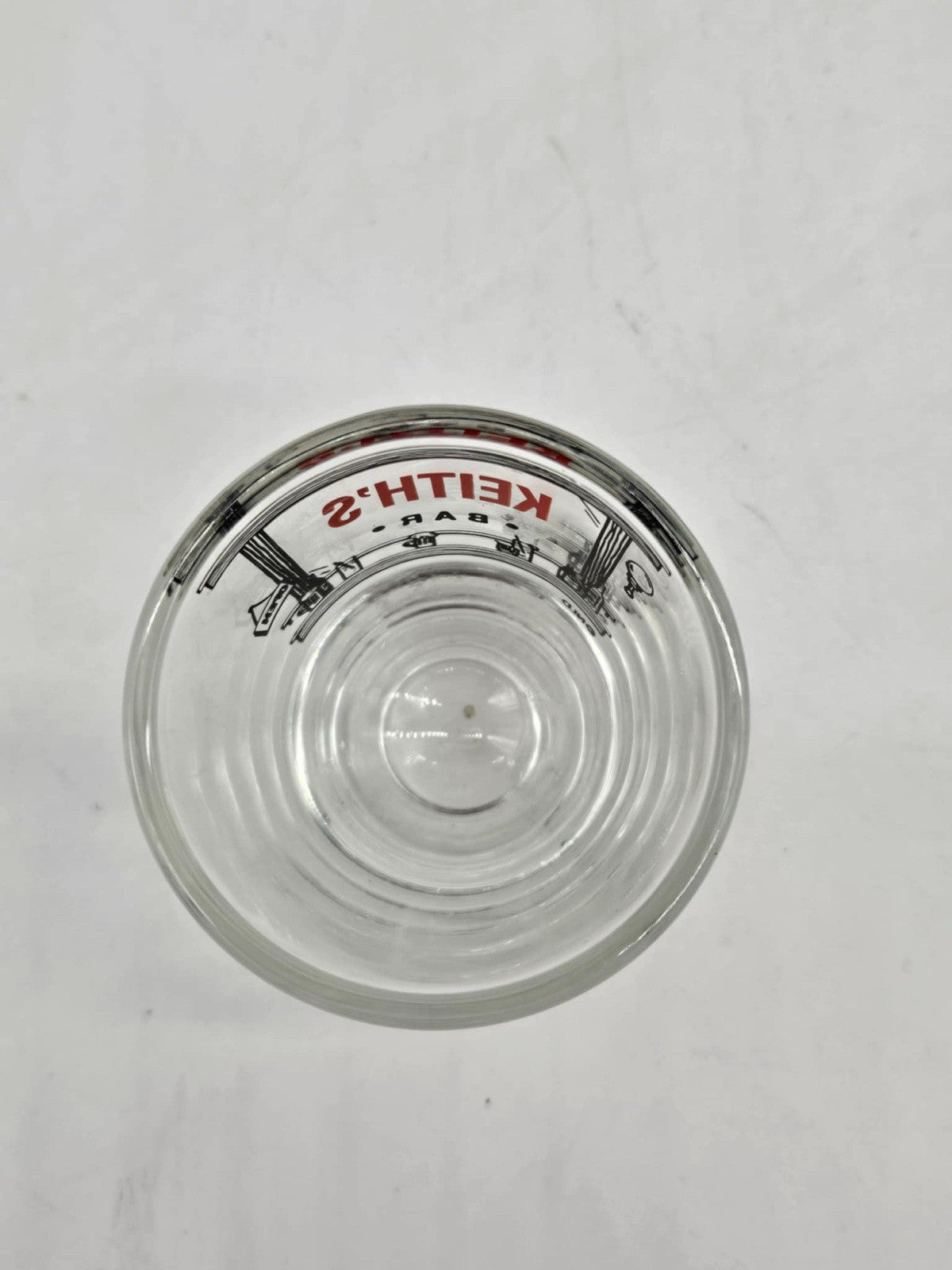 Vintage Barware Shot Glass " Keith’s Bar"