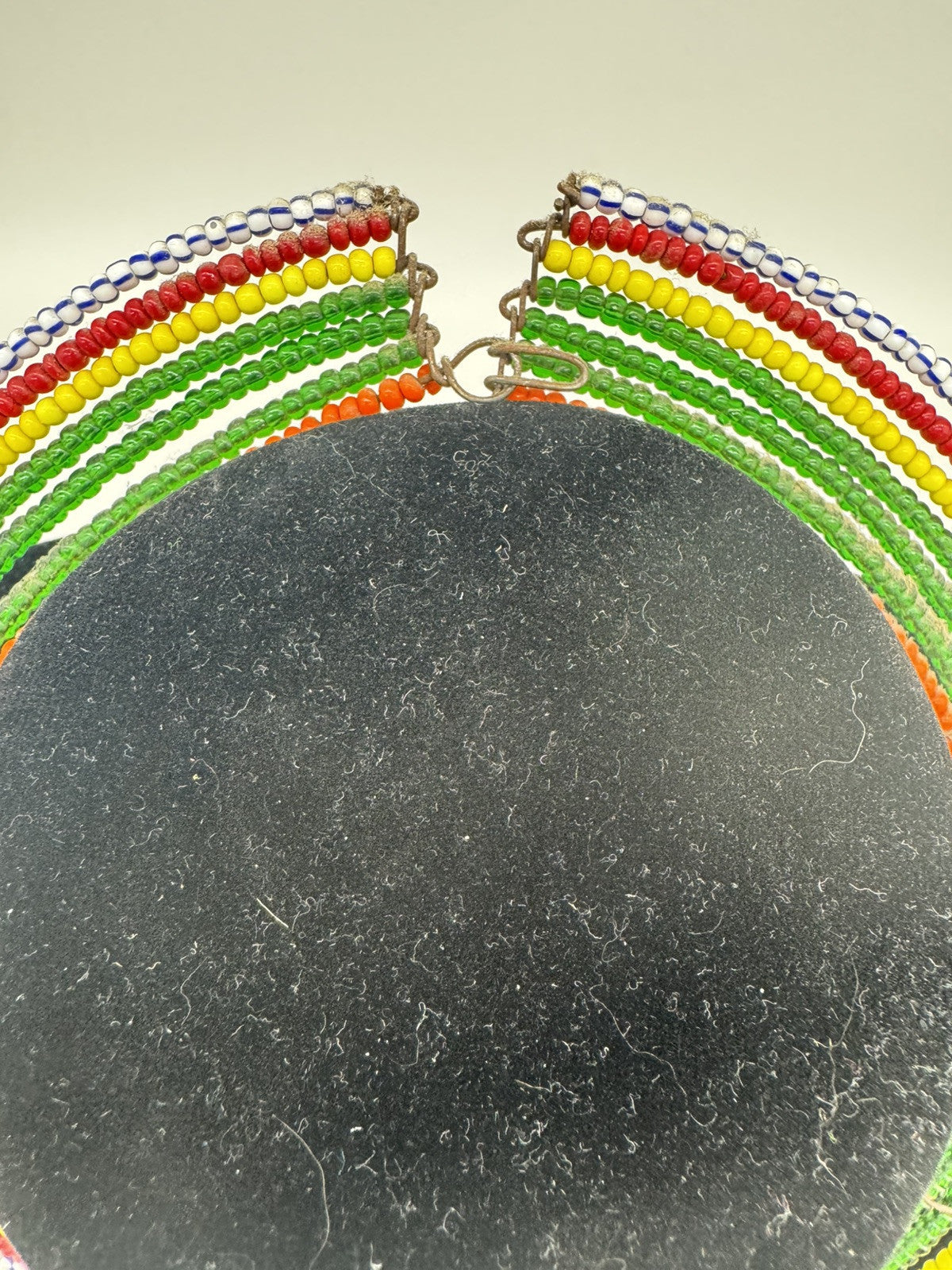 Tanzanian Maasai BEADED Tribal Jewelry 7 Strand Wire Collar Necklace Adult