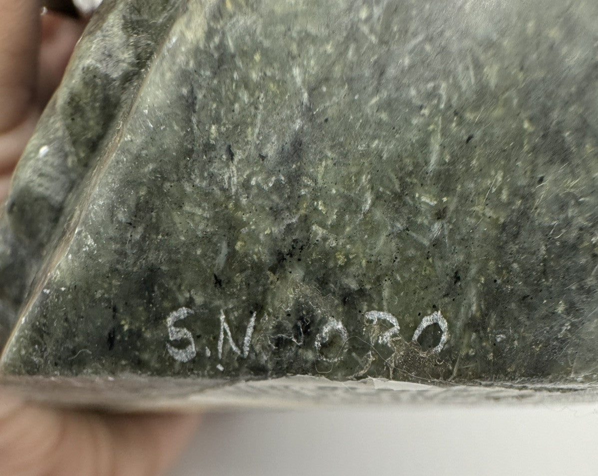 RARE African Nyanga Tribe Verdite Solid Stone Sculpture Hand Carved ~ SIGNED