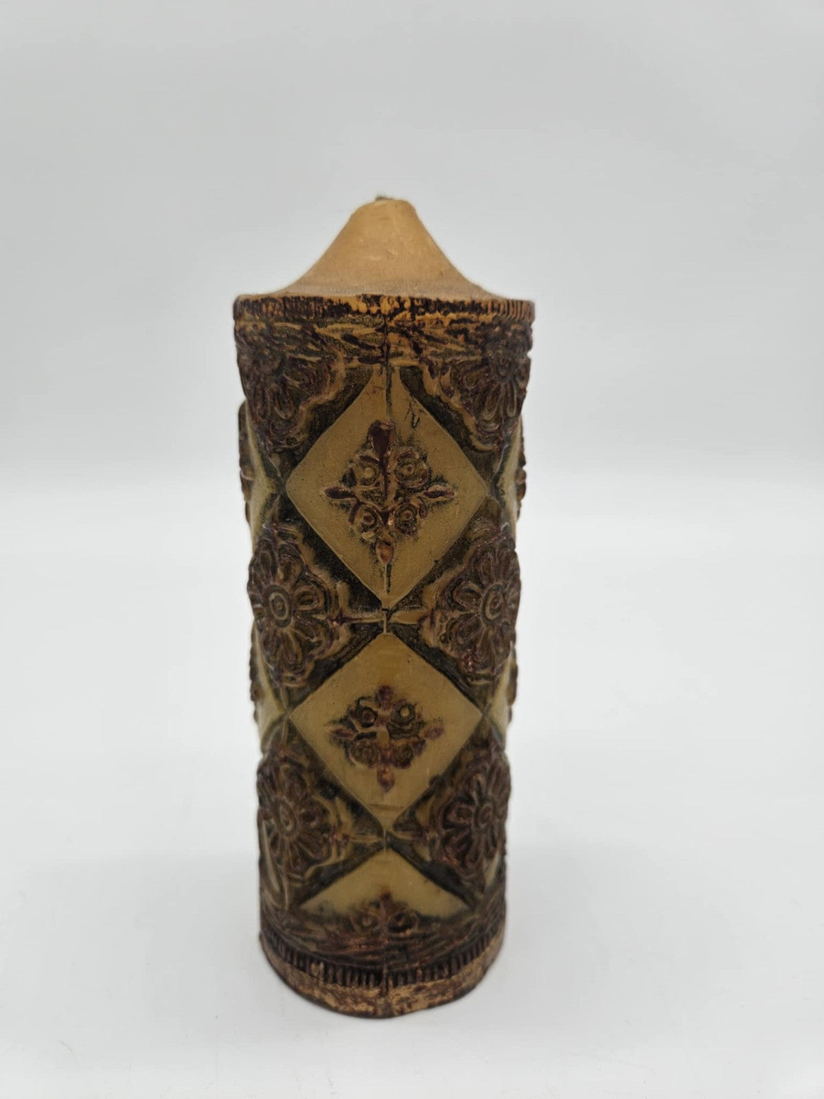 Vtg THE ORIGINAL DECORATIVE GOLD CANDLE The British Crown Colony Of Hong Kong