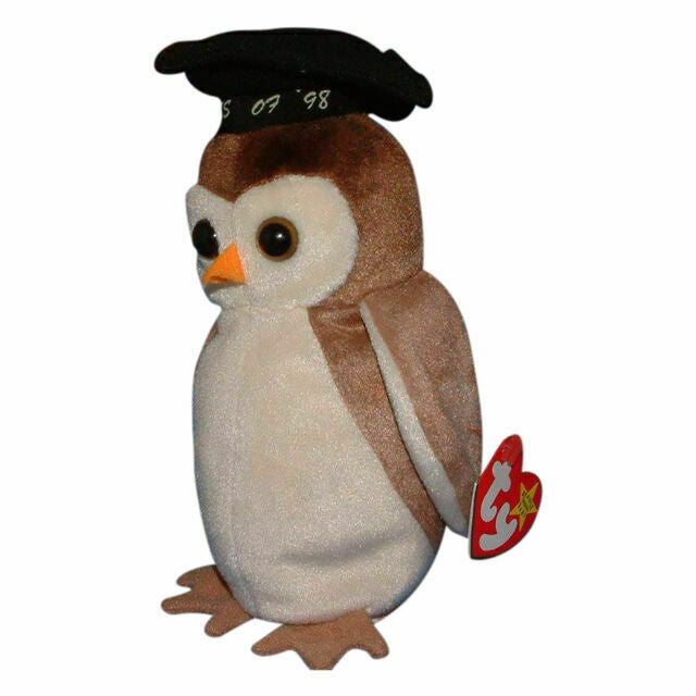 Ty Beanie Baby Wise the Owl Class of 07 1998 Retired Vintage Rare Mint w/Errors