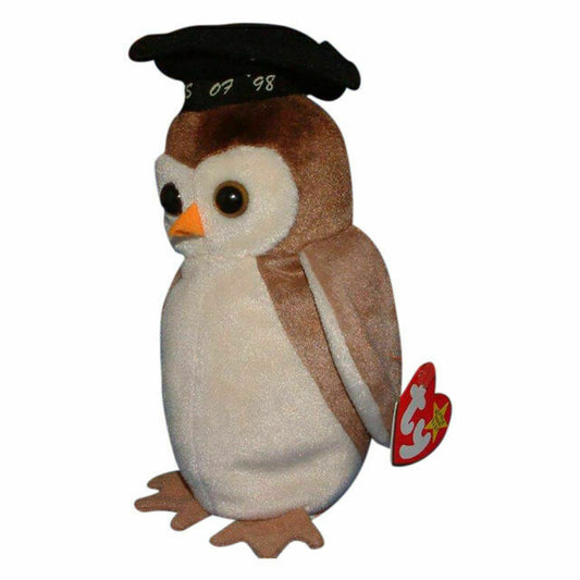 Ty Beanie Baby Wise the Owl Class of 07 1998 Retired Vintage Rare Mint w/Errors